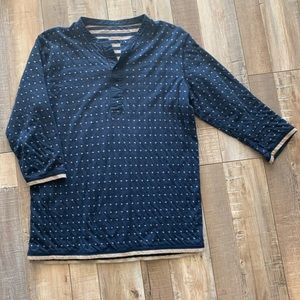 Diesel reversible 3/4 sleeve henley